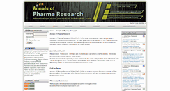 Desktop Screenshot of annalsofpharmaresearch.com