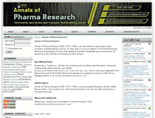 Tablet Screenshot of annalsofpharmaresearch.com